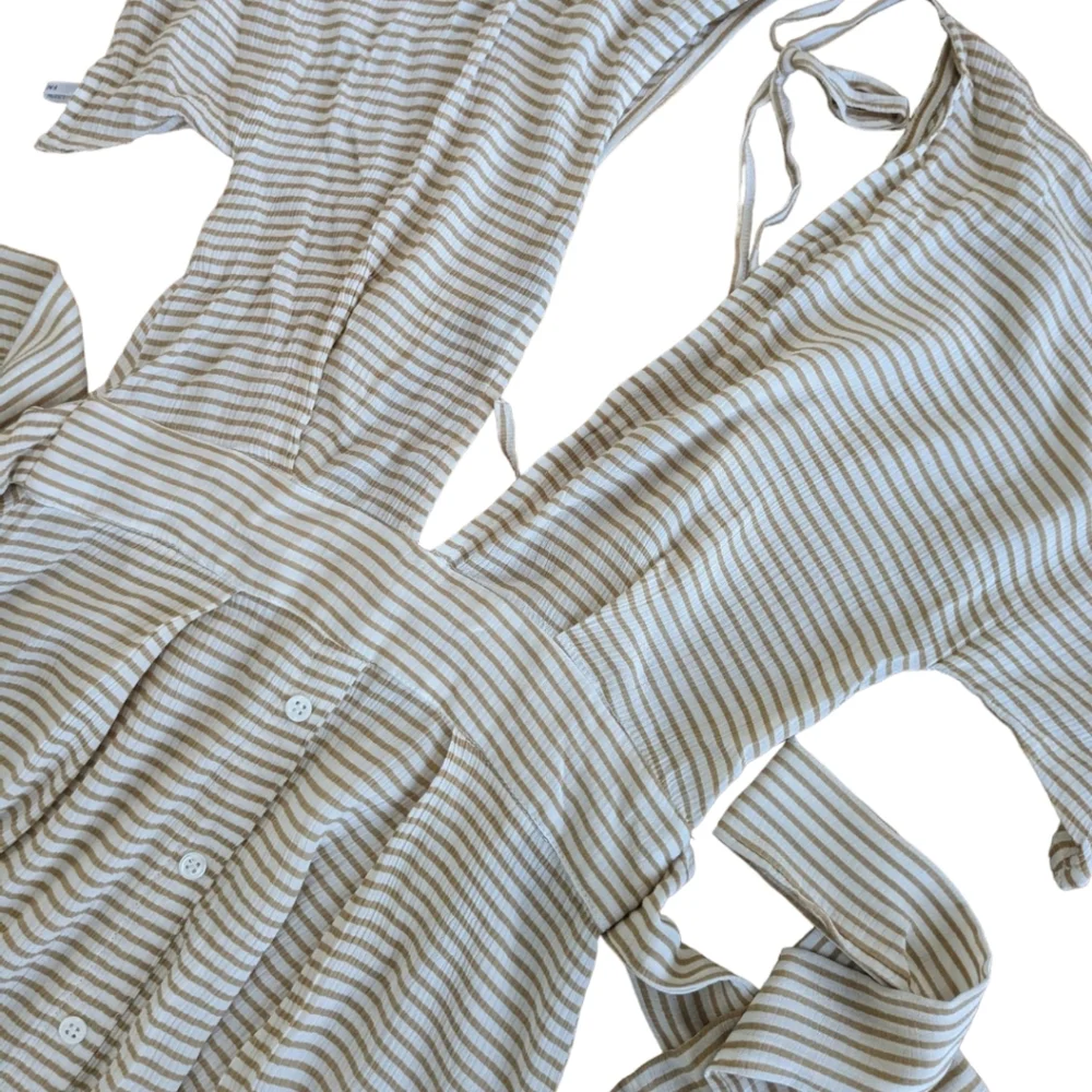 Faithfull the Brand Mustang Midi Dress in Camp Cove Stripe - US 4 - Picture 10 of 13
